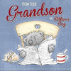 From Your Grandson Tatty Teddy Reading News Paper Design Father's Day Card