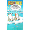 Coolest Brother Cool Polar Bears Design Birthday Card
