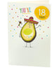 Funny 18th Avocado Design Birthday Card With Badge