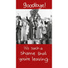 Hanson White Goodbye Greetings Card People Waving