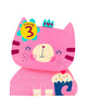 3rd Today Cute Pink Kitten Birthday Card With Badge