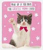 Cute Cat Greatest Mummy Mother's Day Card Funny Range Greeting Cards