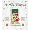 For Grandma and Grandad Two Boofles Standing Outside a Front Door Christmas Card