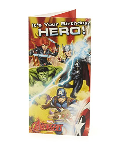 Hero Avengers Money Wallet Gift Voucher Birthday Card