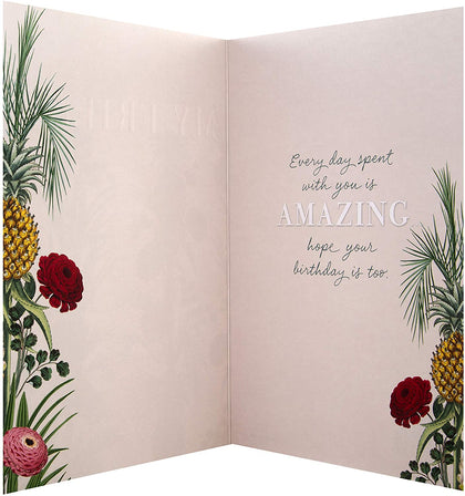 Vintage Style Botanical Design Friend Birthday Card