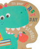 First Day Of School Good Luck Card For Boy Dinosaur