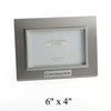 Juliana 2 Tone Aluminium Photo Frame Confirmation 6"x4