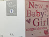 New Baby Girl Congratulations Greeting Card