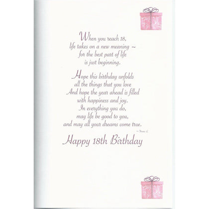 On Your 18th Denim Jeans Design Birthday Card