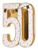 3D 50th Birthday Die Cut 50 Number Card