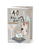 40 Chin Chin Celebrate And Enjoy Birthday Card