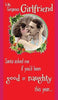 Girlfriend Vintage Couple' Humour Christmas Card