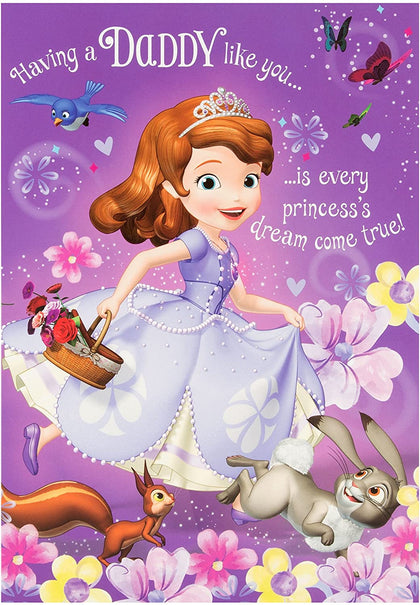 Disney Princess Sofia Daddy Birthday Card You're The Greatest 