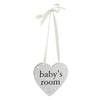 Baby's Room Bambino by Juliana Silver Plated Hanging Heart Plaque