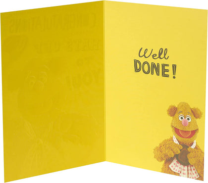 The Muppets Fozzie Bear Hats Off Congratulations Card