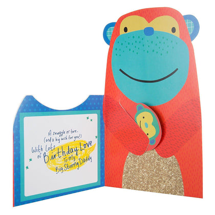 Daddy Birthday Adorable Pop Up Card 