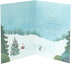 Husband Christmas Card from Wife with Beautiful Festive Scenery Design