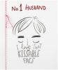 Valentine Card for Husband Embossed Design