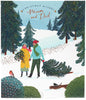 Mum and Dad Christmas Card Beautiful Festive Scenery Design