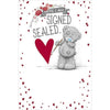 Me to You Signed & Sealed Valentine's Day Card Tatty Teddy Bear