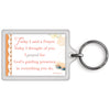 Today I Said A Prayer For You Flower Pot Design Celebrity Style World's Best Keyring