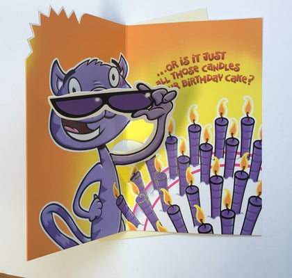 Humorous 'Pop up' Birthday Card