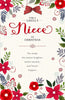 For A Lovely Niece Stunning Poinsettia Christmas Card