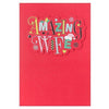 Wife Traditional Silver Foil Christmas Card