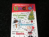 For Uncle Xmas Tree Snowman And Santa Design Christmas Card