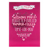 Mum Contemporary Mother's Day Neon Foil Card 'Pamper Filled'