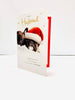 For My Husband Cute Puppies Design Christmas Card