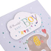 A Beautiful New Baby Boy Foil Finish Cute Design Congratulations Card