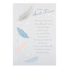 At This Sad Time Bird Feather Design Sympathy Card