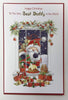 Wishing Well Santa Best Daddy Christmas Card