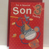 For A Special Son Stars Design 3rd Birthday Card