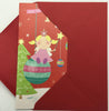 Baby Girl's 1st Cute Christmas Card