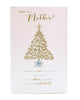 For Mother Traditional Nice Words Gold Xmax Tree Design Christmas Card