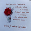 Grandma Festive Wishes Flower Christmas Card