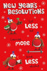 Humour Resolutions New Year Card