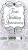 Second Nature Handmade Wedding Anniversary Card First Wedding Annversary