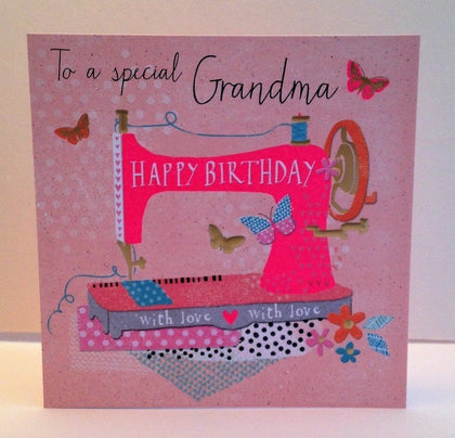 Apricot Blush Grandma Birthday Hotchpotch Card