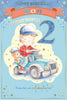 Today You're 2 Little Boy Toy Car Theme Son Candy Club Birthday Card