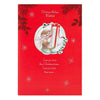 Christmas Wishes To Nana With Love Sparkle Snow Red Magical Christmas Card