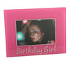 Birthday Girl Pink Photo Frame With Diamonte Surrounding 6"x4"