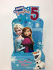 Daughter Age 5 Frozen Stand Up Birthday Card