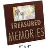 Treasured Memories Brown Wood Photo Frame 6" X 4"