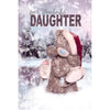 Daughter Tatty Teddy With Shoes Design 3D Holographic Christmas Card