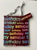 Midnight Medium Gift Bag Silver Foil Happy Birthday Design