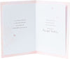 Beautiful Daughter Birthday Luxury Card with Sentimental Message Contemporary Pink Foil Design