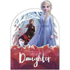 For a Lovely Daughter Disney Frozen 2 Elsa, Anna and Olaf 3D Birthday Card